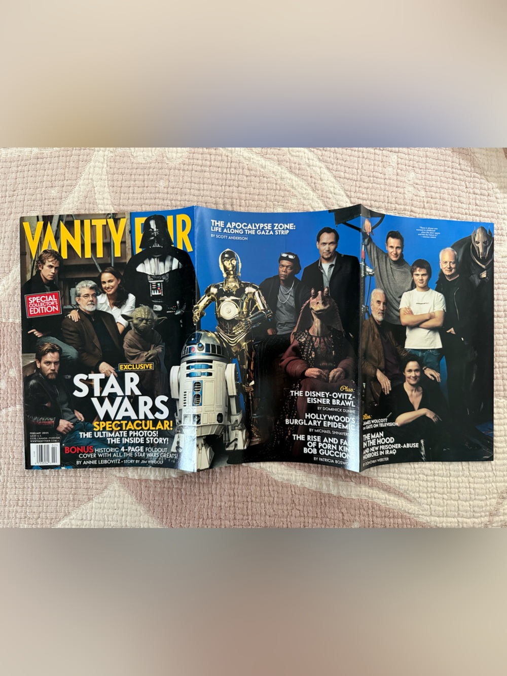 Vanity Fair Cover Featuring Star Wars Cast Feb 2005 - Picture 3 of 12